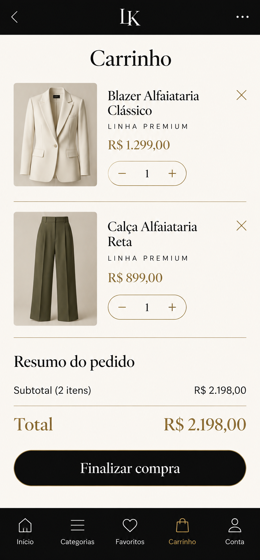 LK LIKE — Carrinho